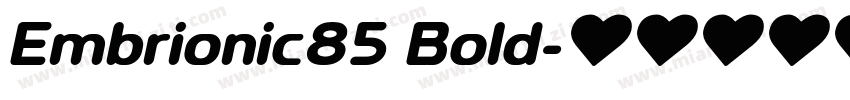 Embrionic85 Bold字体转换